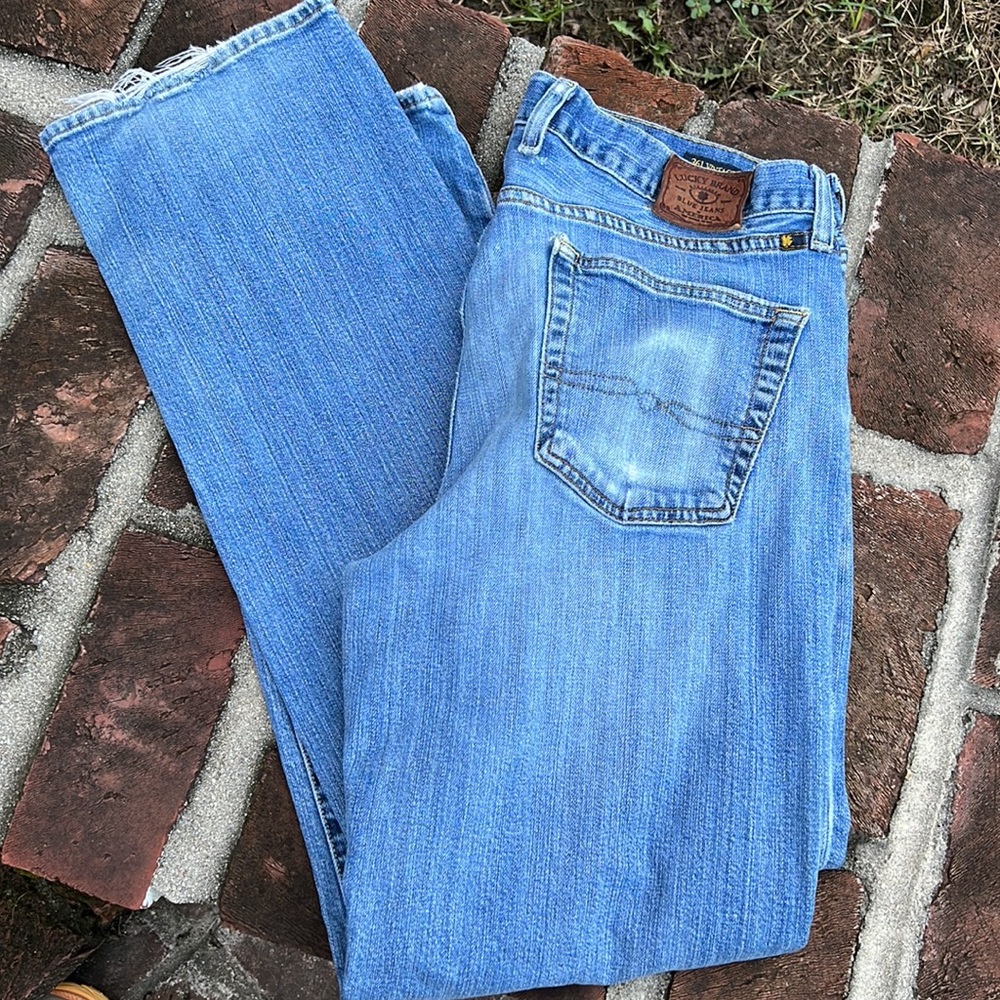 Lucky Brand 361 Vintage Straight distressed jeans size 34 - Picture 6 of 8